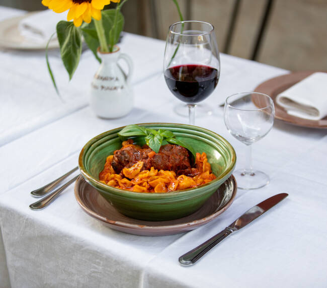 Orecchiette con ragù di braciola